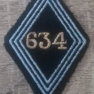 Losange 634eme CCH / 3 Soutaches / Modèle Cadre 