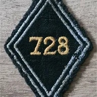 Losange 728eme CT / Modèle Cadre en fil jaune