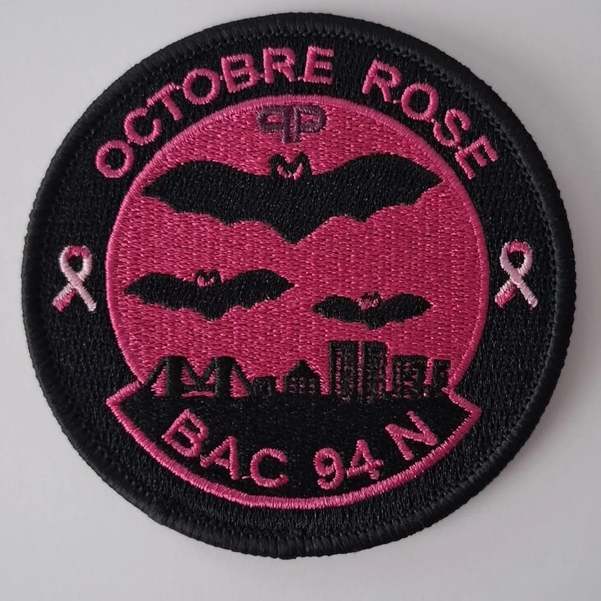 Ecusson Tissu Bac 94n Octobre Rose 2023