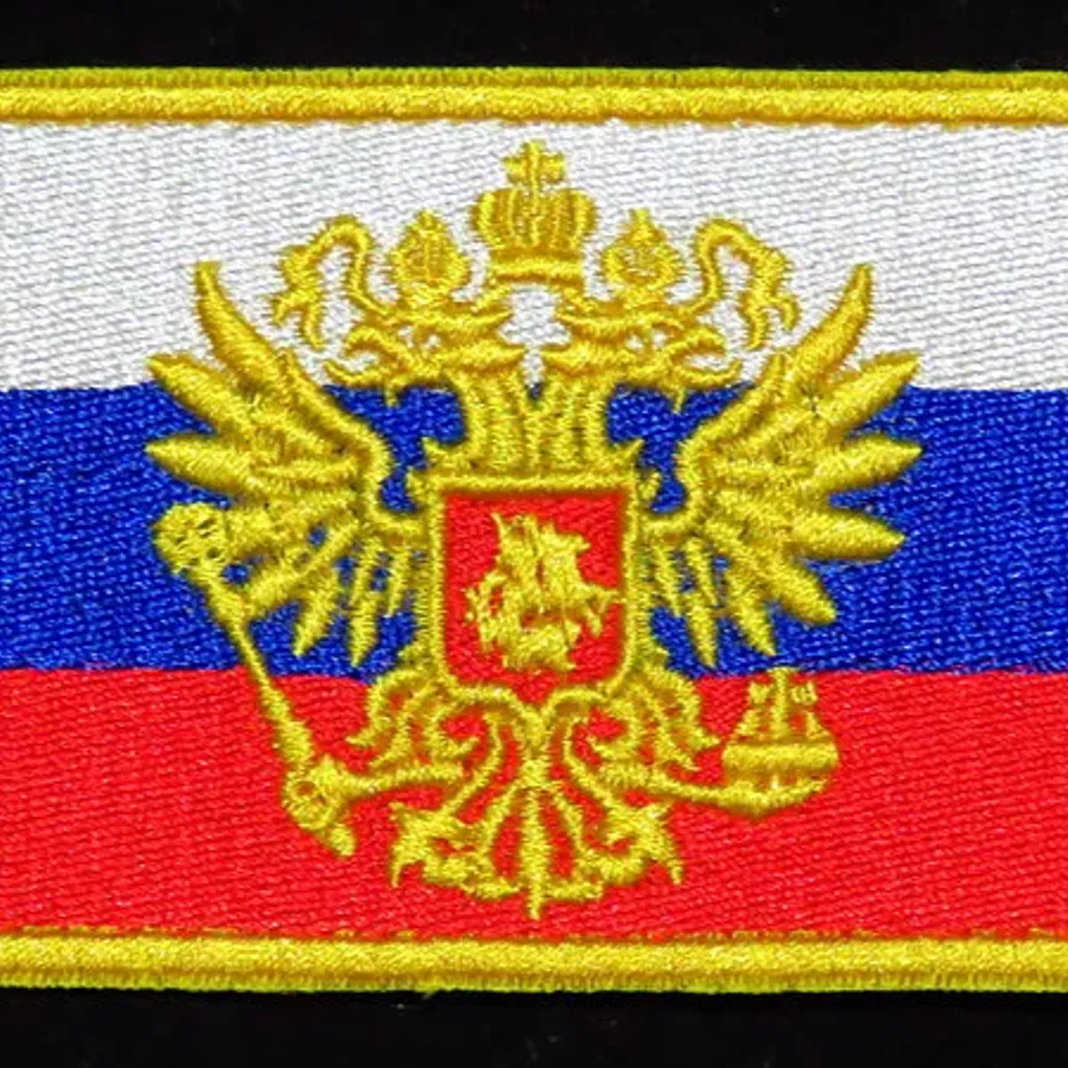 drapeau russe avec aigle impérial