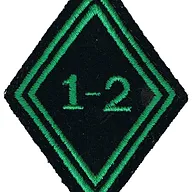 Losange de bras du 1er-2ème Régiment de Chasseurs - Modèle troupe