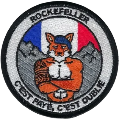 SSA : EPPA "ROCKFELLER - C'est payé, c'est oublié" brodé