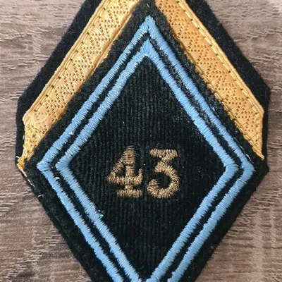 Losange 43eme RT / Modèle Cadre / Sergent 