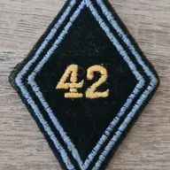 Losange 42eme RT / Modèle Cadre en fil jaune 