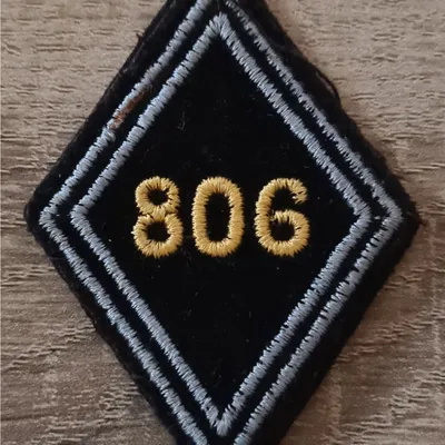 Losange 806eme GRET / Modèle Cadre en fil jaune 