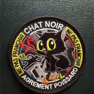 Chat Noir - Ne pas franchir - Agrément poissard
