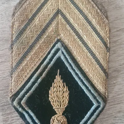 Losange HR / 2 soutaches / Modèle cannetille / Sergent Chef