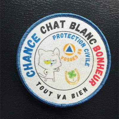 Protection Civile - Chat Blanc - Chance & Bonheur 