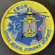 SAMU 02 HELISMUR Laon Jaune Brodé