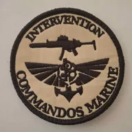 Commando Marine CTLO "intervention", fond beige.