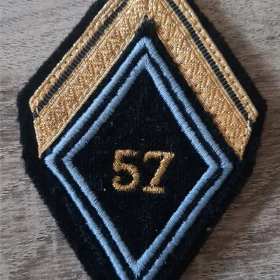 Losange 57eme RT / Modèle Cadre / Sergent Engagé 