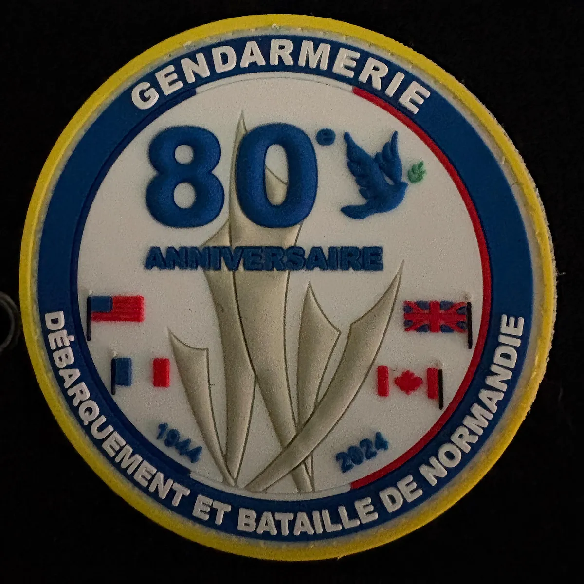 Gendarmerie Nationale - 80ème anniversaire de la Bataille de Normandie (PVC)