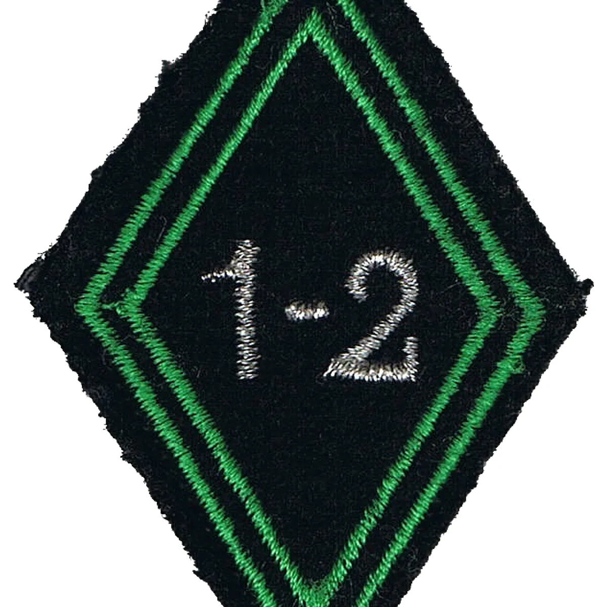 Losange de bras du 1er-2ème Régiment de Chasseurs - Modèle cadre