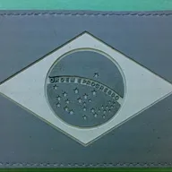 drapeau du Brésil - noir et blanc - 1