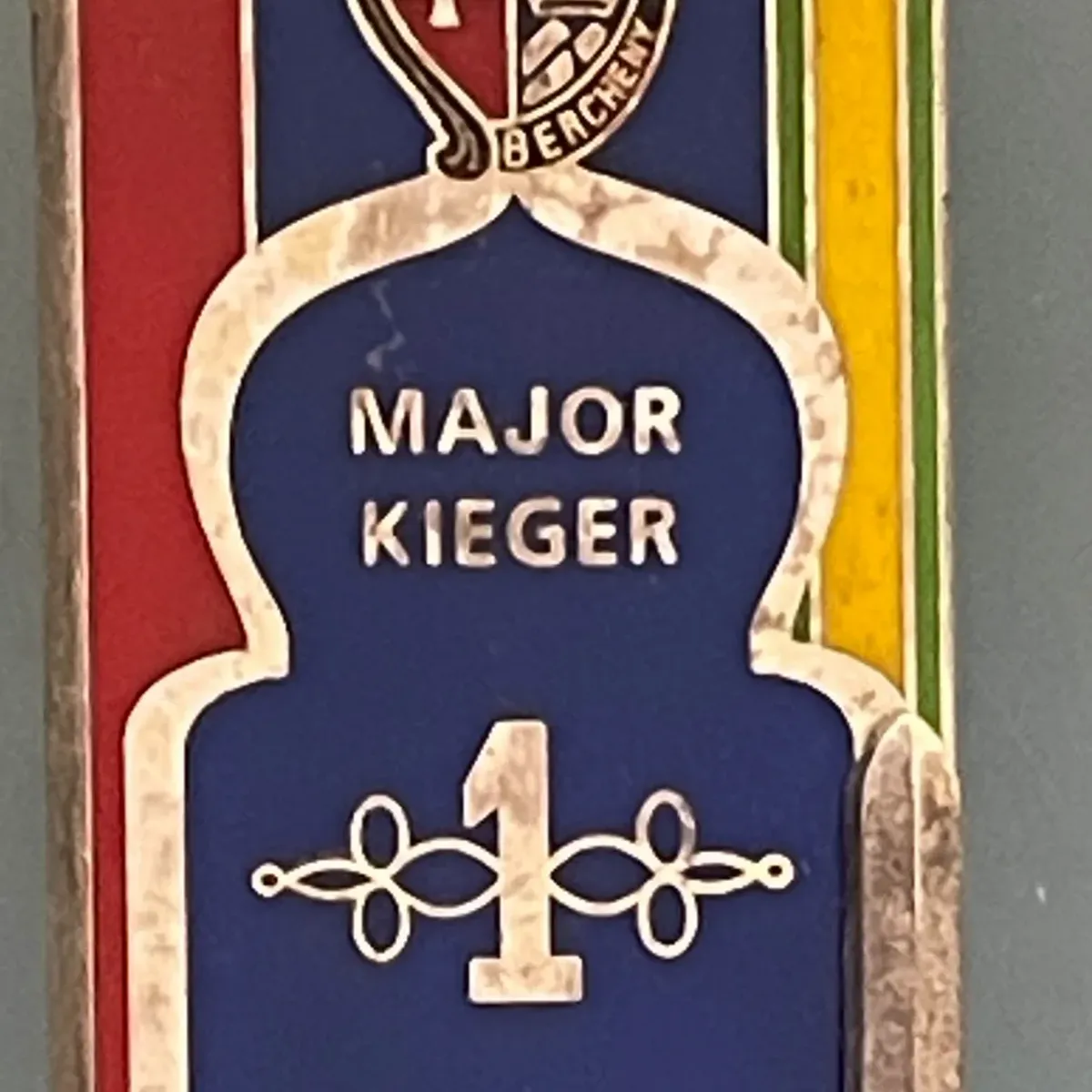 ENSOA, 1e RHP, 216e Promotion, MAJOR KIEGER