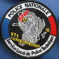 Police Nationale - 973 - Service Local de Police Technique - empreinte blanche