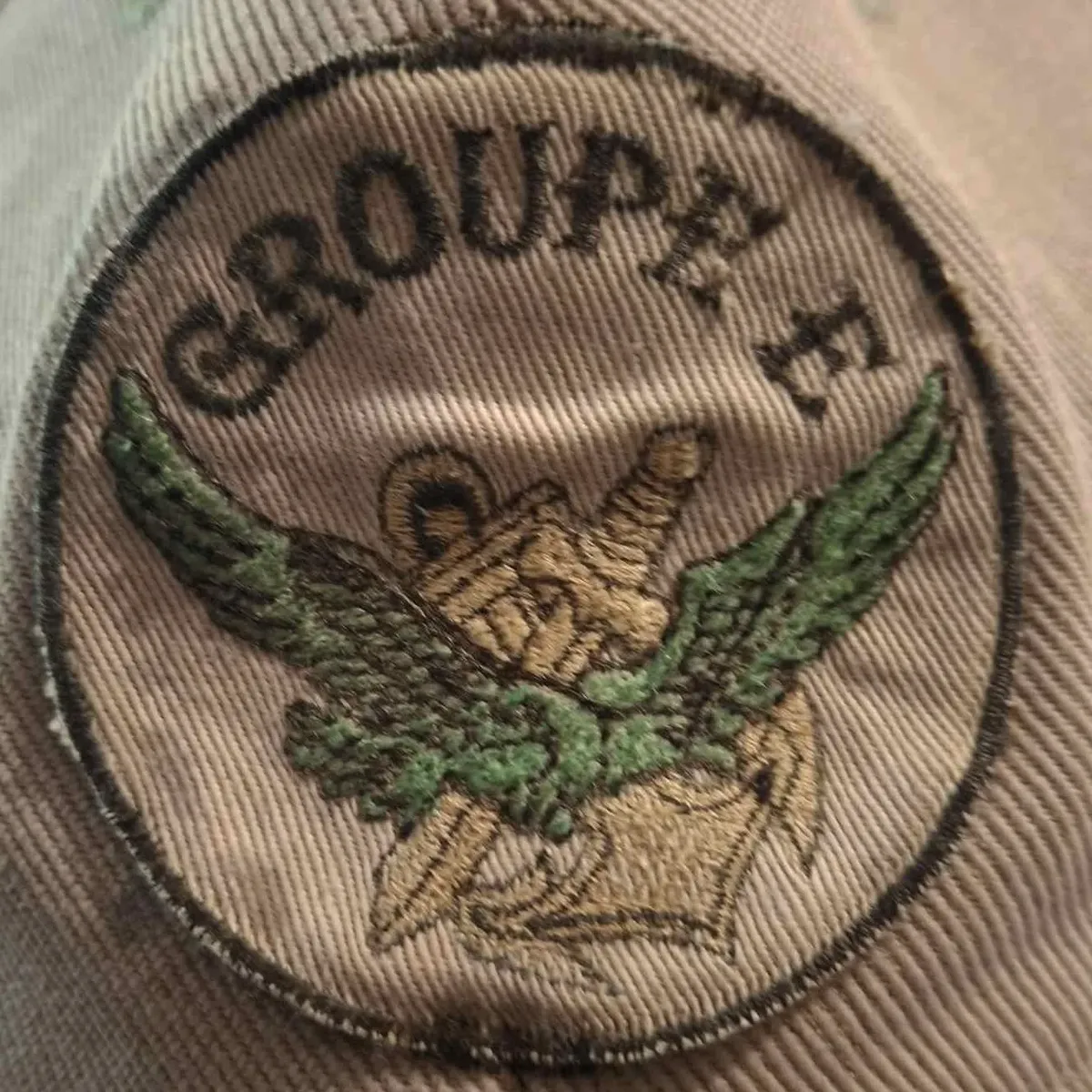 Commando Marine Hubert "Groupe E, insigne de casquette".
