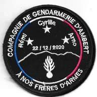 CGD Ambert - 22/12/2020 - Rémi-Cyrille-Arno A nos fréres d'armes