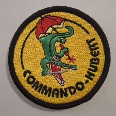 Commando Marine Hubert, tissé jaune, variante.