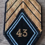 Losange 43eme RT / Modèle Cadre / Sergent Chef