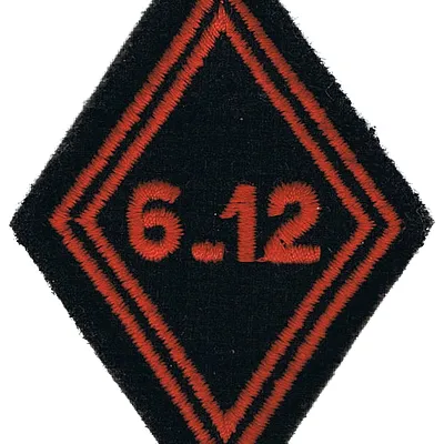 Losange de bras du 6ème-12ème Régiment de Cuirassiers - Modèle troupe