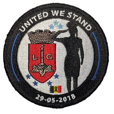 écusson belgian blue line - attentat 29/05/2018
