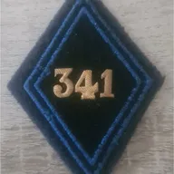 Losange 341eme CTP / Soutaches foncés / Modèle Cadre 