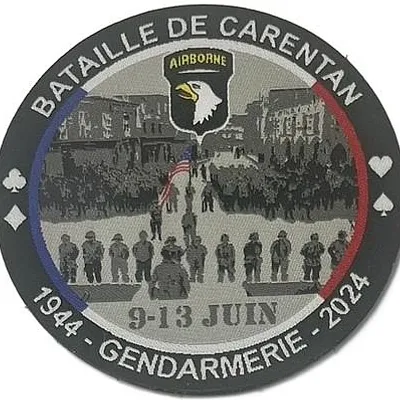 Écusson anniversaire Carentan 80eme anniversaire du DDay