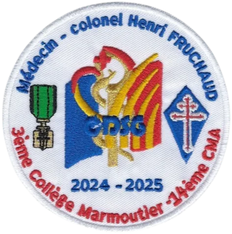 SSA : CDSG Collège Marmoutier 2024-2025 Médecin-Colonel Henri FRUCHAUD