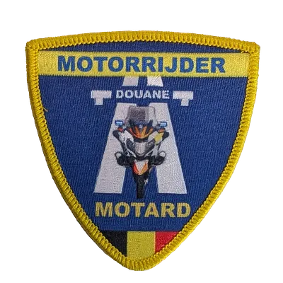 écusson douane motard