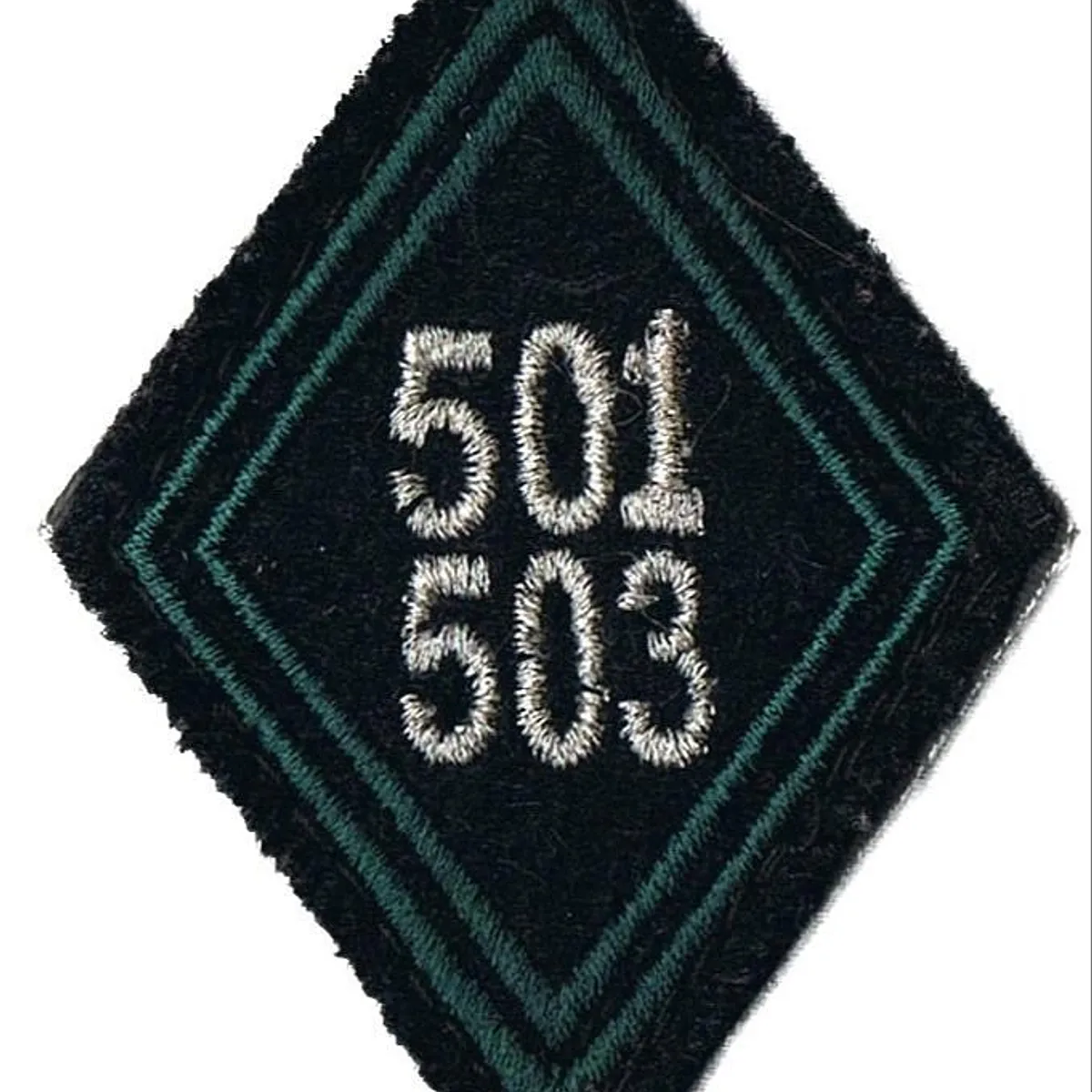 Losange de bras du 501ème-503ème Régiment de Chars de Combat - Modèle Cadre