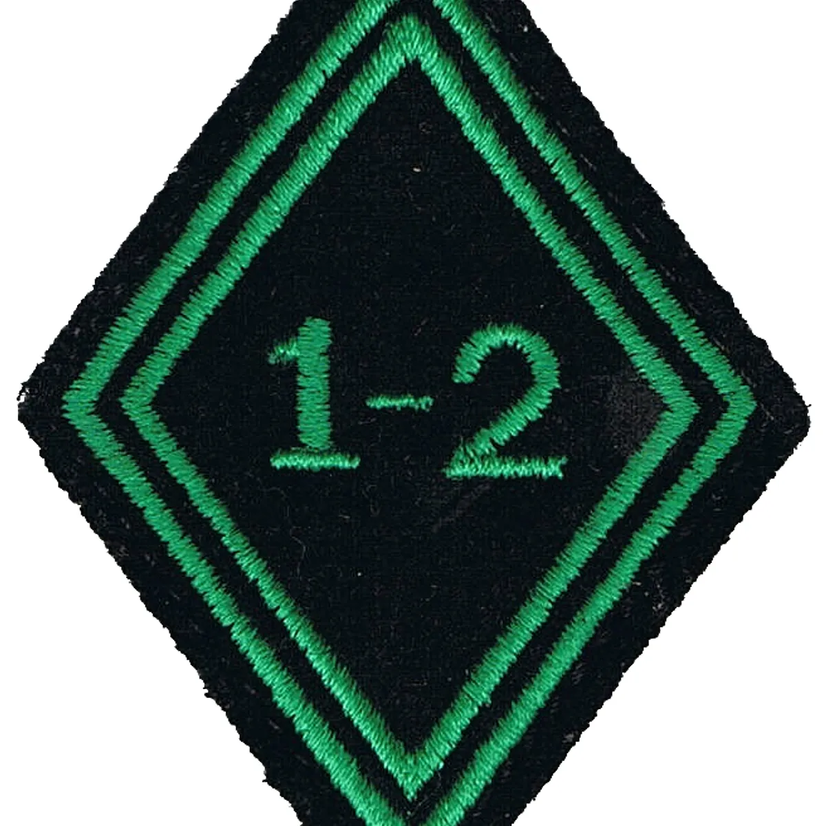 Losange de bras du 1er-2ème Régiment de Chasseurs - Modèle troupe