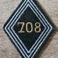 Losange 708eme CT / 3 soutaches / Modèle Cadre 